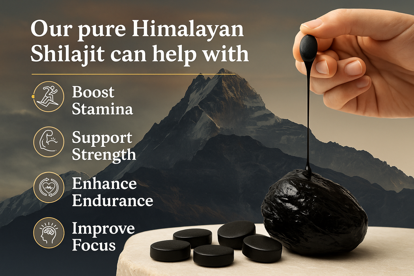Pure Siberian Shilajit Dry Drops